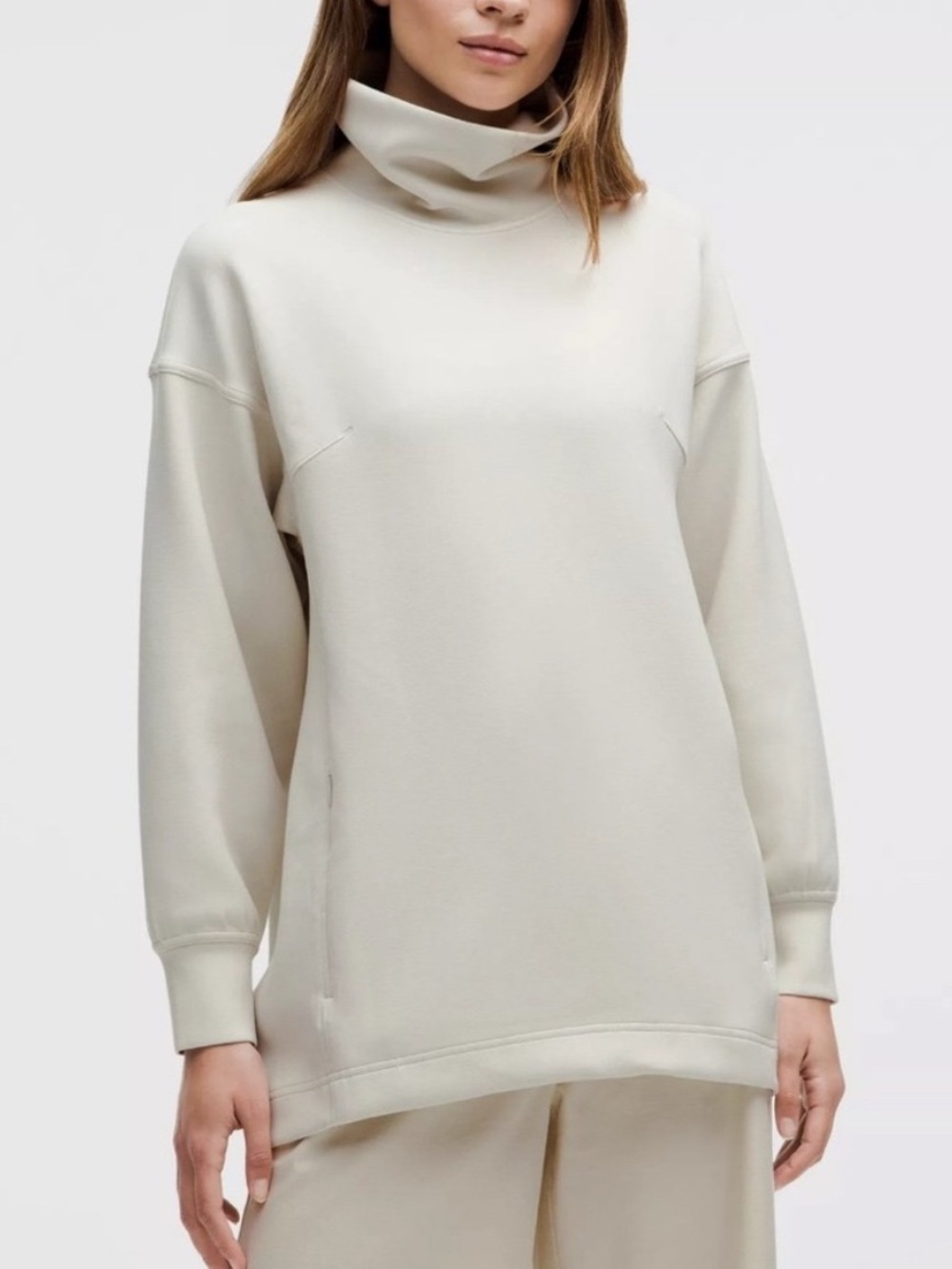 lululemon athletica Cream Modal Blend Turtleneck Tunic